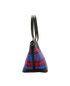 Camden Tartan Shopper, &pound;250, Handbags, Blue/Red/Tan, Fabric/Leather, Side view